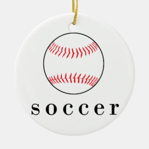 Adorno De Cerámica Camiseta divertida y graciosa de fútbol béisbol