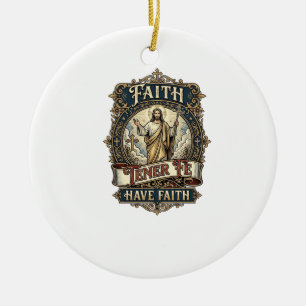 Adorno De Cerámica Camiseta Familias Multiculturales Bilingües Jesús