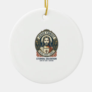 Adorno De Cerámica Camiseta gráfica de aseo masculino de Jesús Barber