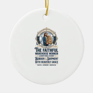 Adorno De Cerámica Camiseta gráfica de logística de almacén de Jesús