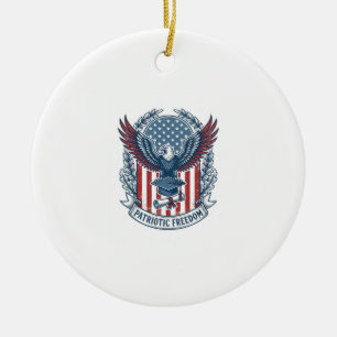 Adorno De Cerámica Camiseta gráfica vectorial de graduación patriótic