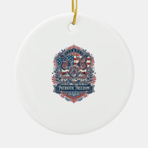 Adorno De Cerámica Camiseta gráfica vectorial de jardín de mariposas