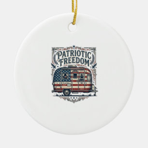 Adorno De Cerámica Camiseta gráfica vectorial de RV patriota