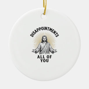 Adorno De Cerámica Camiseta Religiosa Vintage Decepciones Todos Uds