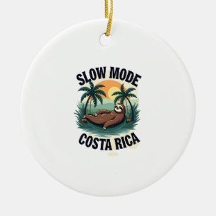 Adorno De Cerámica Camiseta vintage de vacaciones de perezoso de Cost