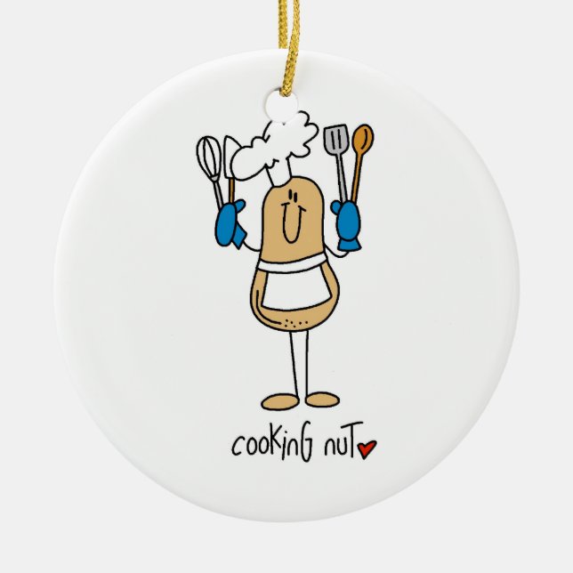 Adorno De Cerámica Camisetas de nuez de cocina y regalos (Frente)