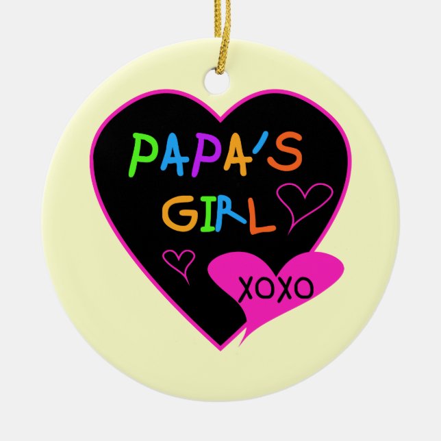 Adorno De Cerámica Camisetas del chica de la papá, gorras, tazas, (Frente)
