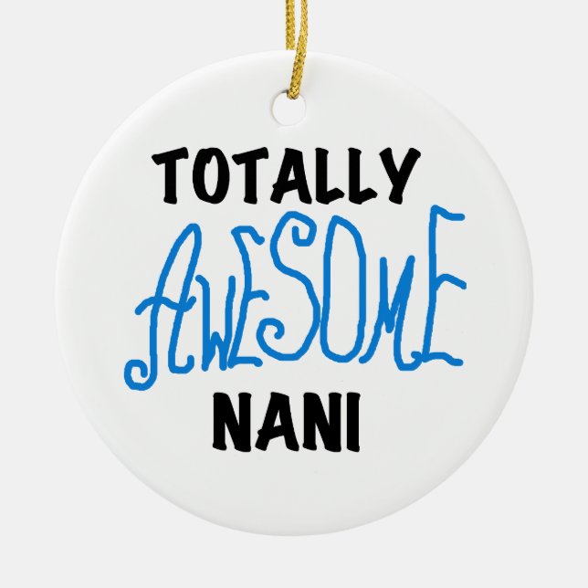 Adorno De Cerámica Camisetas Nani azul y regalos todoscientos (Frente)