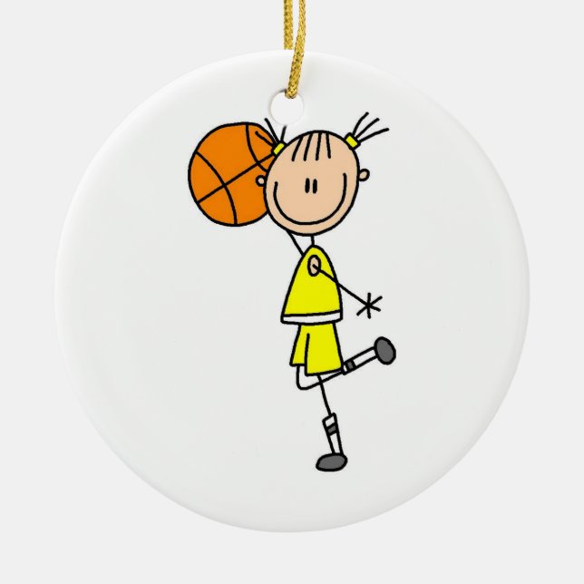 Adorno De Cerámica Camisetas y regalos amarillos del jugador de (Frente)