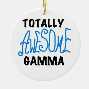 Adorno De Cerámica Camisetas y regalos azules gammas totalmente