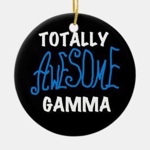 Adorno De Cerámica Camisetas y regalos azules gammas totalmente