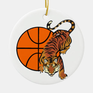 Adorno De Cerámica Camisetas y regalos de baloncesto del Tigre