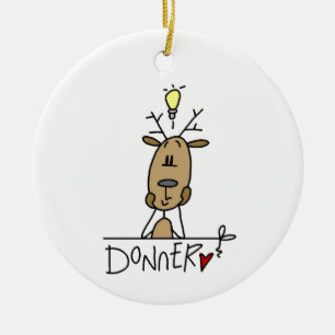 Adorno De Cerámica Camisetas y regalos de Navidades de renos donadore