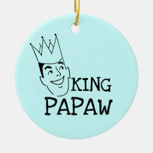 Adorno De Cerámica Camisetas y regalos del Rey Papaw