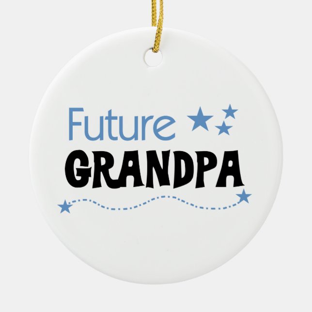 Adorno De Cerámica Camisetas y regalos futuros del abuelo (Frente)