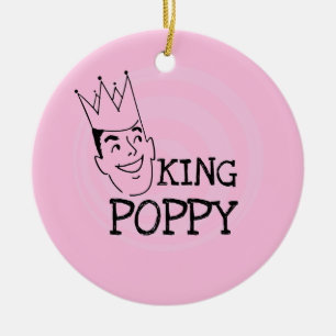 Adorno De Cerámica Camisetas y regalos King Poppy