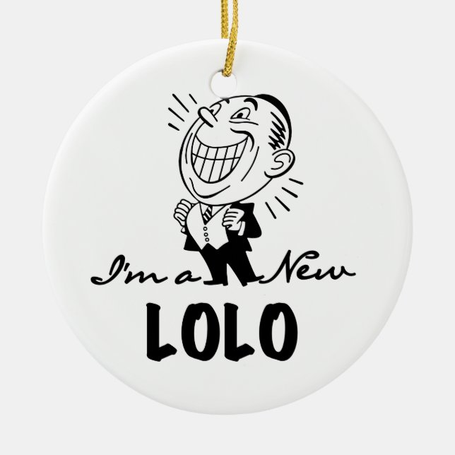 Adorno De Cerámica Camisetas y regalos nuevos Lolo sonrientes (Frente)