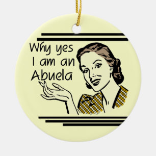 Adorno De Cerámica Camisetas y regalos retros de Abuela
