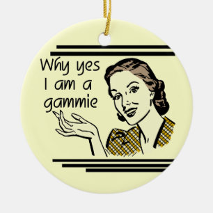 Adorno De Cerámica Camisetas y regalos retros de Gammie