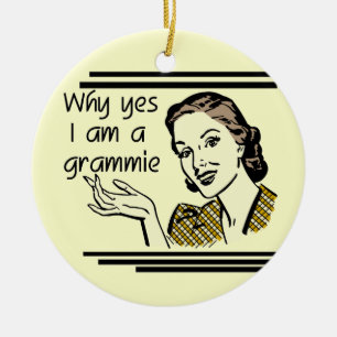 Adorno De Cerámica Camisetas y regalos retros de Grammie