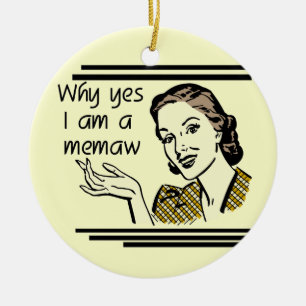 Adorno De Cerámica Camisetas y regalos retros de Memaw