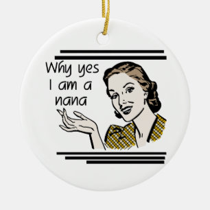 Adorno De Cerámica Camisetas y regalos retros de Nana