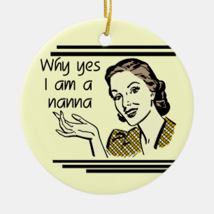 Adorno De Cerámica Camisetas y regalos retros de Nanna