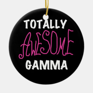 Adorno De Cerámica Camisetas y regalos rosados gammas totalmente