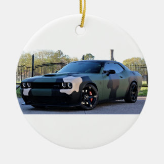 Adorno De Cerámica Camo Dodge Challenger Hellcat