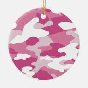 Adorno De Cerámica Camo rosado