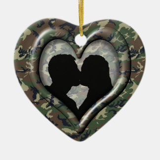 Adorno De Cerámica Camouflage Woodland