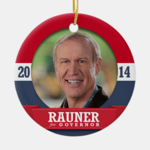 ADORNO DE CERÁMICA CAMPAÑA DE BRUCE RAUNER