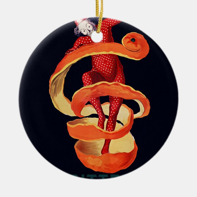 Adorno De Cerámica Campari amargo por Cappiello (Frente)