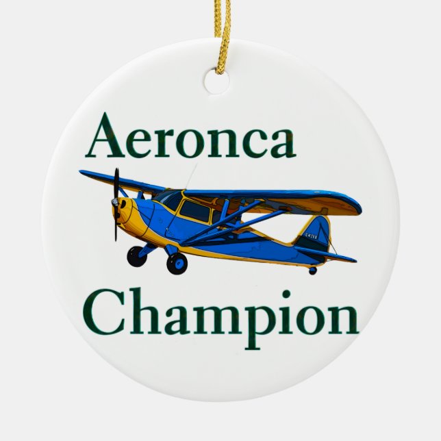 Adorno De Cerámica Campeón de la Aeronca (Frente)