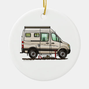 Adorno De Cerámica Camper Sprinter Van RV feliz campista