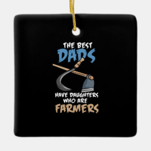 Adorno De Cerámica Campesino - Hijas que son granjeros