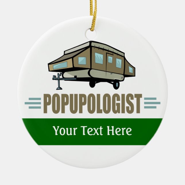 Adorno De Cerámica Camping (Frente)