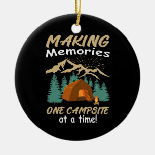 Adorno De Cerámica CAMPING Haciendo Recuerdos