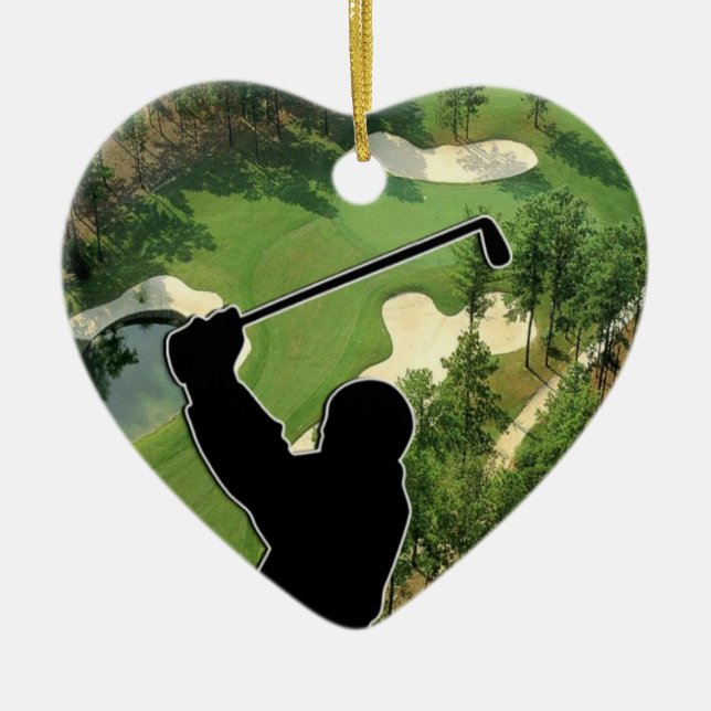 Adorno De Cerámica Campo de golf (Frente)