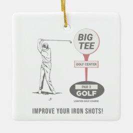 Adorno De Cerámica Campo de golf Big Tee La Mirada