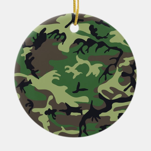 Adorno De Cerámica Camuflaje militar (Frente)