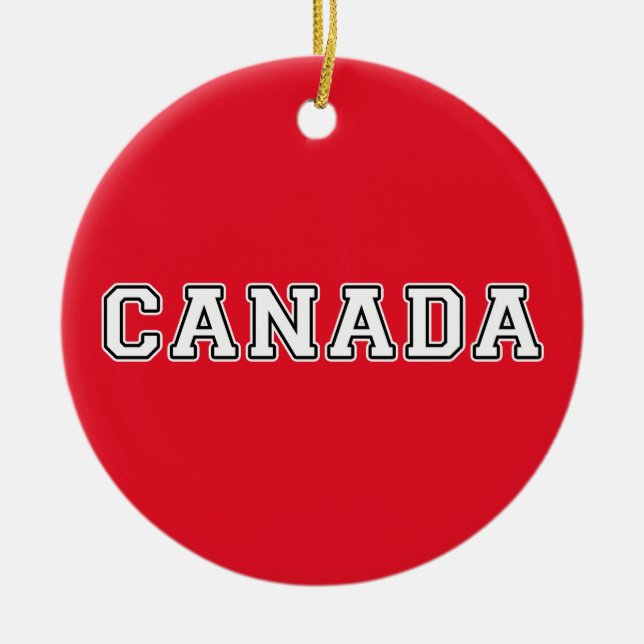 Adorno De Cerámica Canadá (Frente)