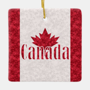 Adorno De Cerámica Canadá, ducha de bandera