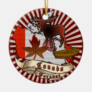 Adorno De Cerámica Canadá por siempre