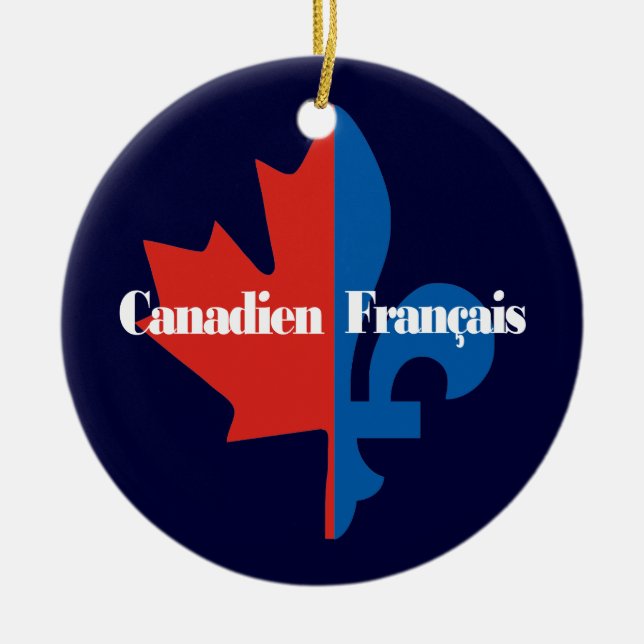 Adorno De Cerámica Canadien Francais (Frente)