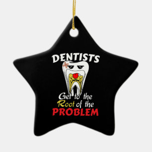 Adorno De Cerámica Canal Radicular Dentista - Chiste Divertido sobre