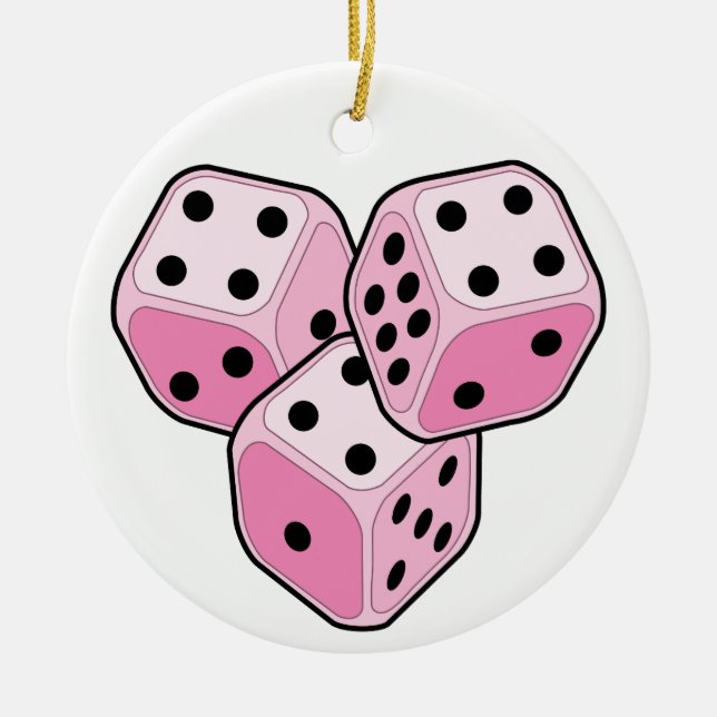 Adorno De Cerámica Cáncer de mama Bunco (Frente)
