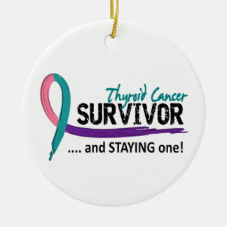 Adorno De Cerámica Cáncer de tiroides del superviviente 8