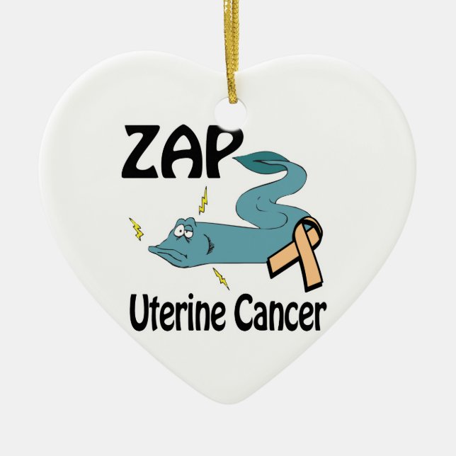 Adorno De Cerámica Cáncer de útero ZAP (Frente)
