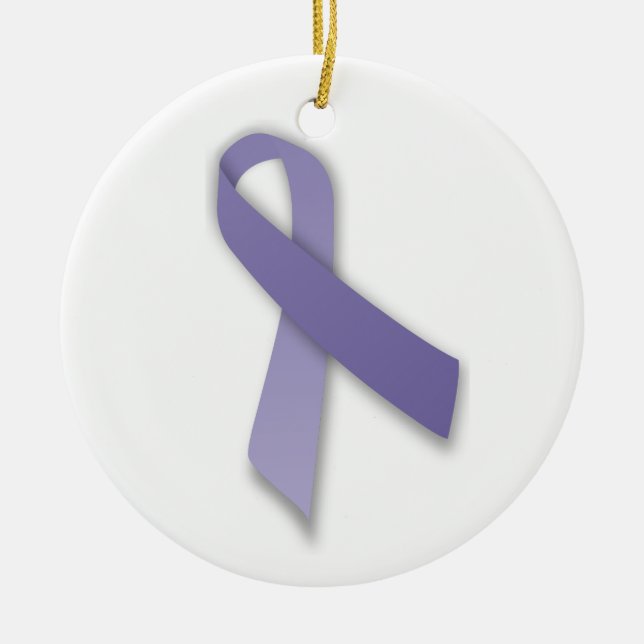 Adorno De Cerámica Cáncer del bígaro y cinta de la declaración (Frente)